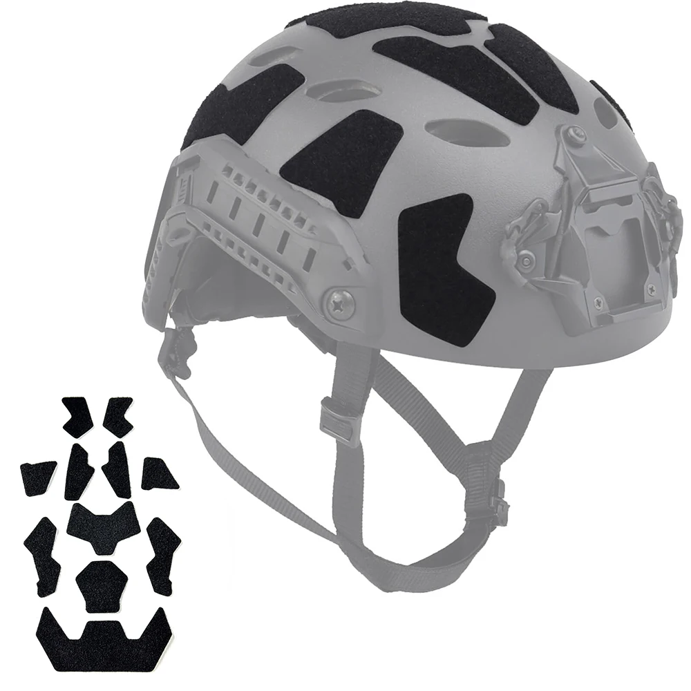 Newest Tactical Airsoft Helmet Patches Universal Exterior Tape Helmet Hook and Loop Stickers Kit for Fast Helmets Magic Sticker