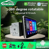 Universal 9inch/10inch Car Radio GPS Navigation   Rotatable 360 Degree 2 DIN Android 13 2.5D IPS  Screen Car Rotating Car Radio