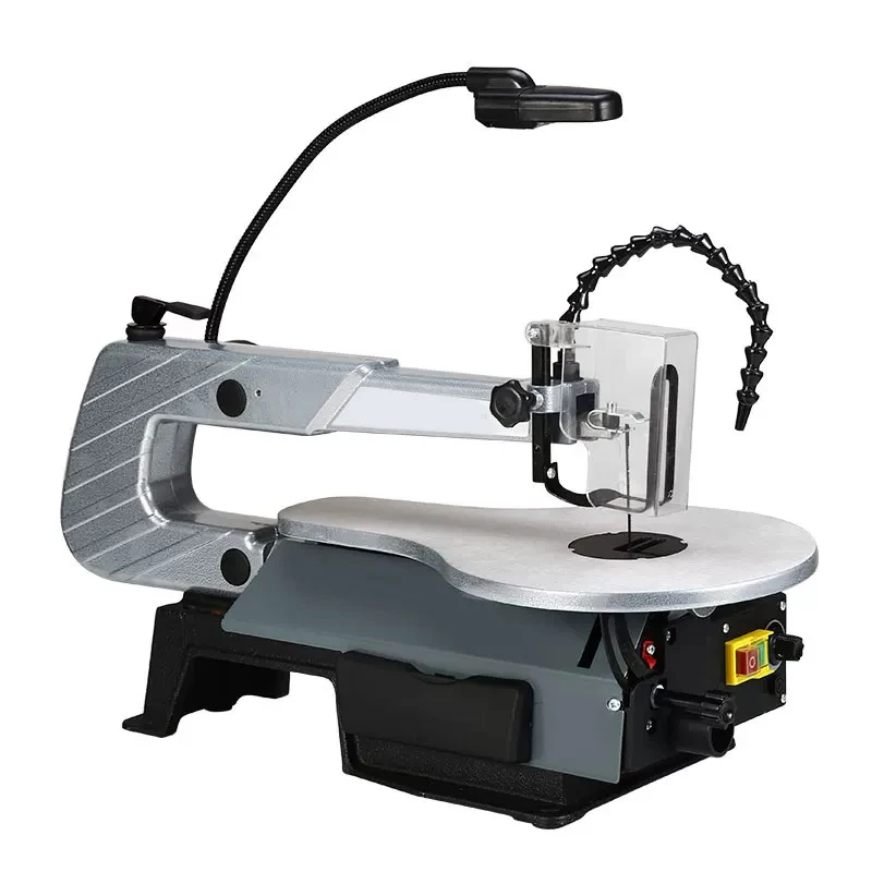 

Electric Desktop Woodworking Band Saw Machine Small Multifunction Curve Cutting Tool with 10 Linear Saw Strip 1600RPM 133 MM