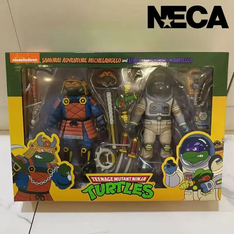 

Аутентичные черепашки ниндзя Neca 54345 Tmnt Warrior Turtles против космических черепах, 7-дюймовая экшн-фигурка, коллекционная модель, игрушка в подарок