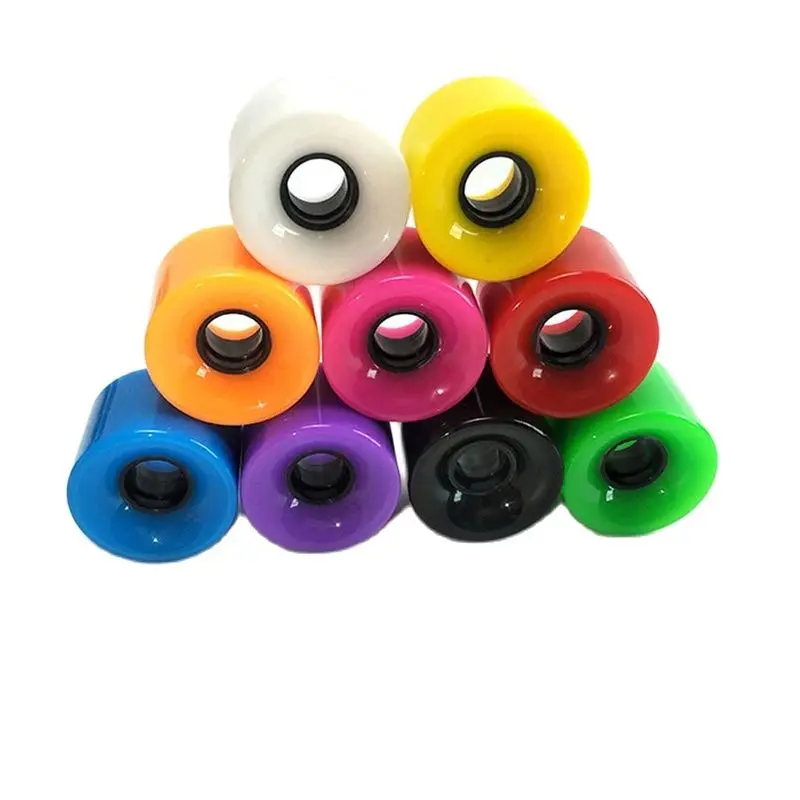 Electric Skate Board Scooter Wheel Replacement Parts, Blank Wheels, Cruiser Skateboard, 78A PU Wheels, 60mm, 4Pcs