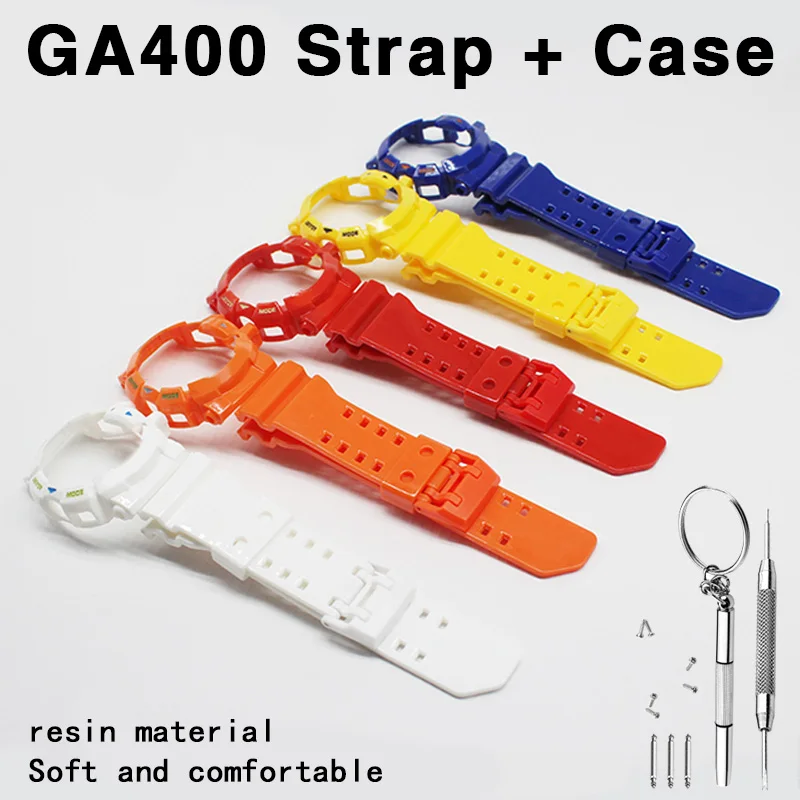 Suitable for glossy ga400 GA-400 Resin Strap Case Set Transparent Solid Colour Kit 5398 Accessories