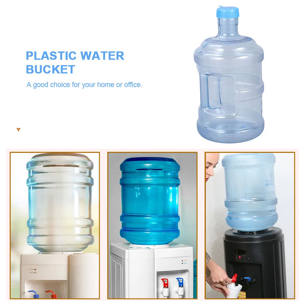 

3L Blue Pc Plastic Water Bucket Heat-Resistant Handle For Home Office Multifunctional Liquid Storage Pail Lightweight Durable