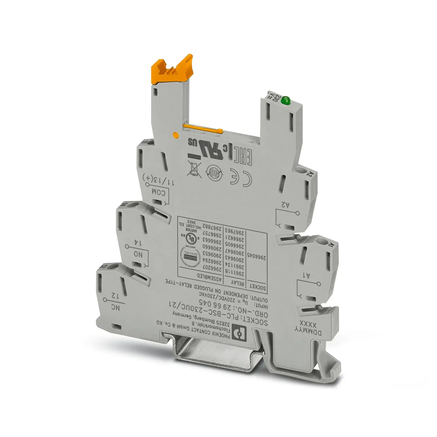 PLC-BSC-230UC/21 2966045 Relay base