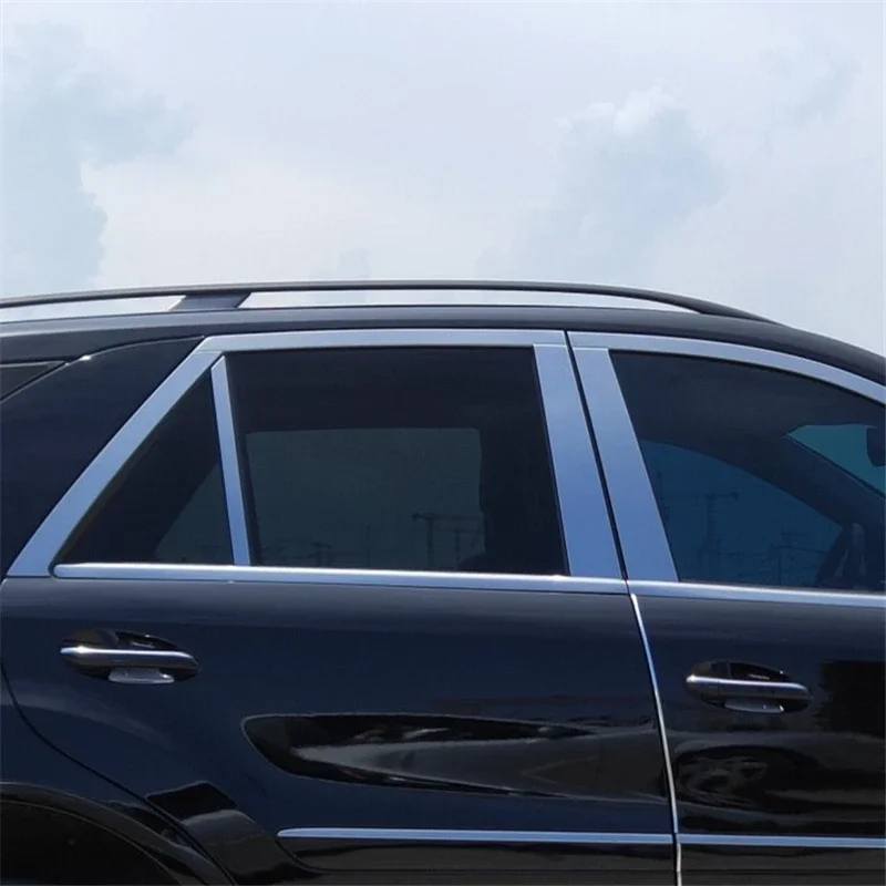 

WELKINRY For Benz M Class ML W164 2nd Generation 2006-2011 Car Body Door Window Central Middle B Column Pillar Post Cover Trim