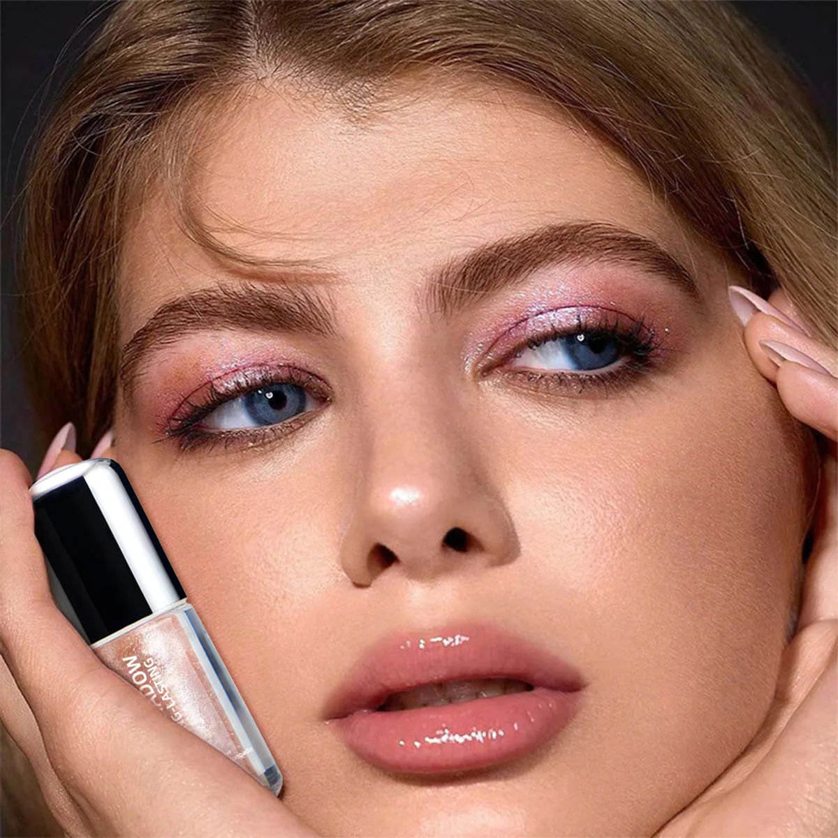 Flüssiger Lidschatten ist seidig und zart, aufhellend, Konturierung, dauerhaftes Make-up, schnelle Filmbildung, schweißfester Eyeliner
