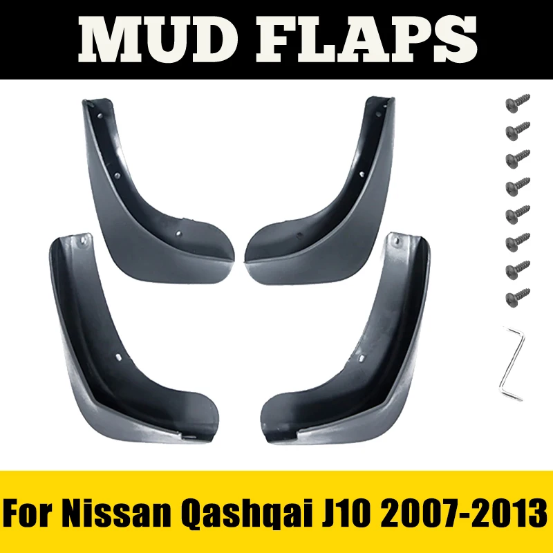 

Mudguards For Nissan Qashqai J10 2007-2013 2008 2009 4pcs Fender Mudflap Mud Guard Splash Flaps Car Accessories Auto ABS Auto