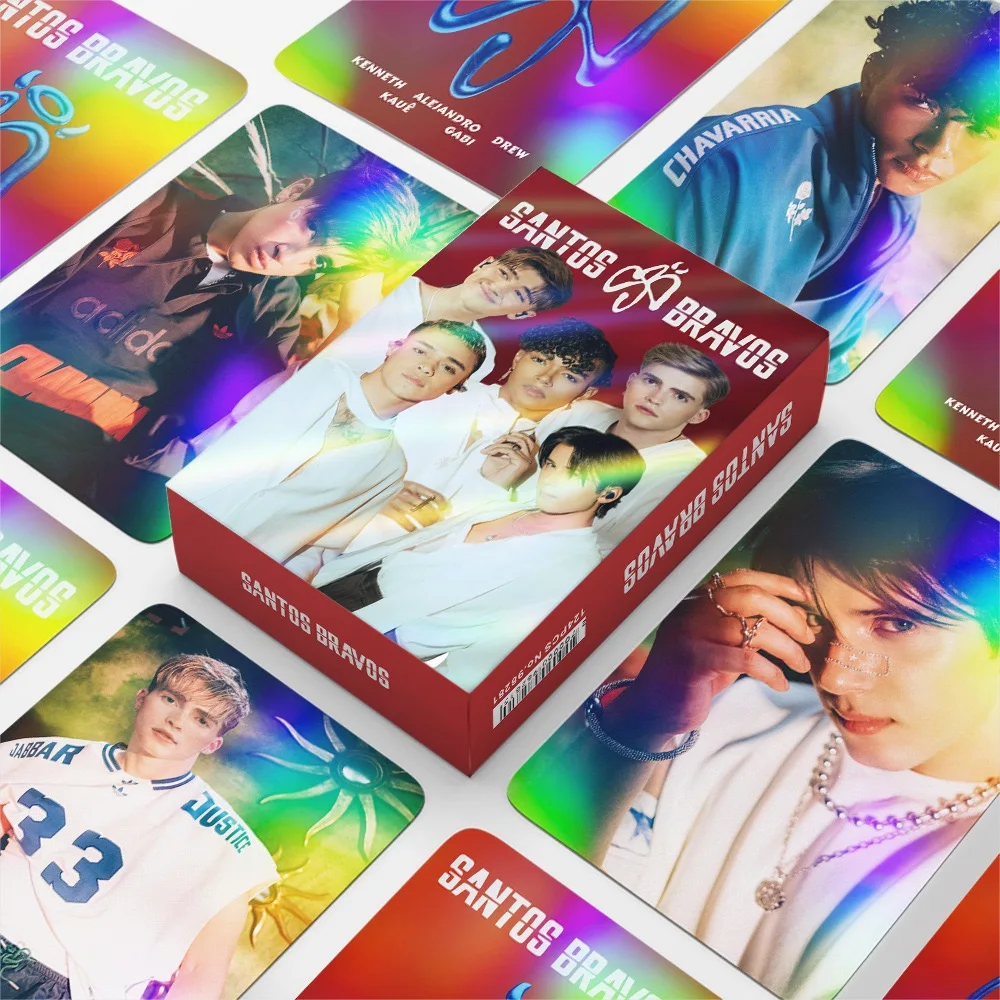 124Pcs/Set Multinational Boy Group SANTOS BRAVOS High-Definition Printed Photos LOMO Card Stickers Heider Pablo Priano Fan Gift