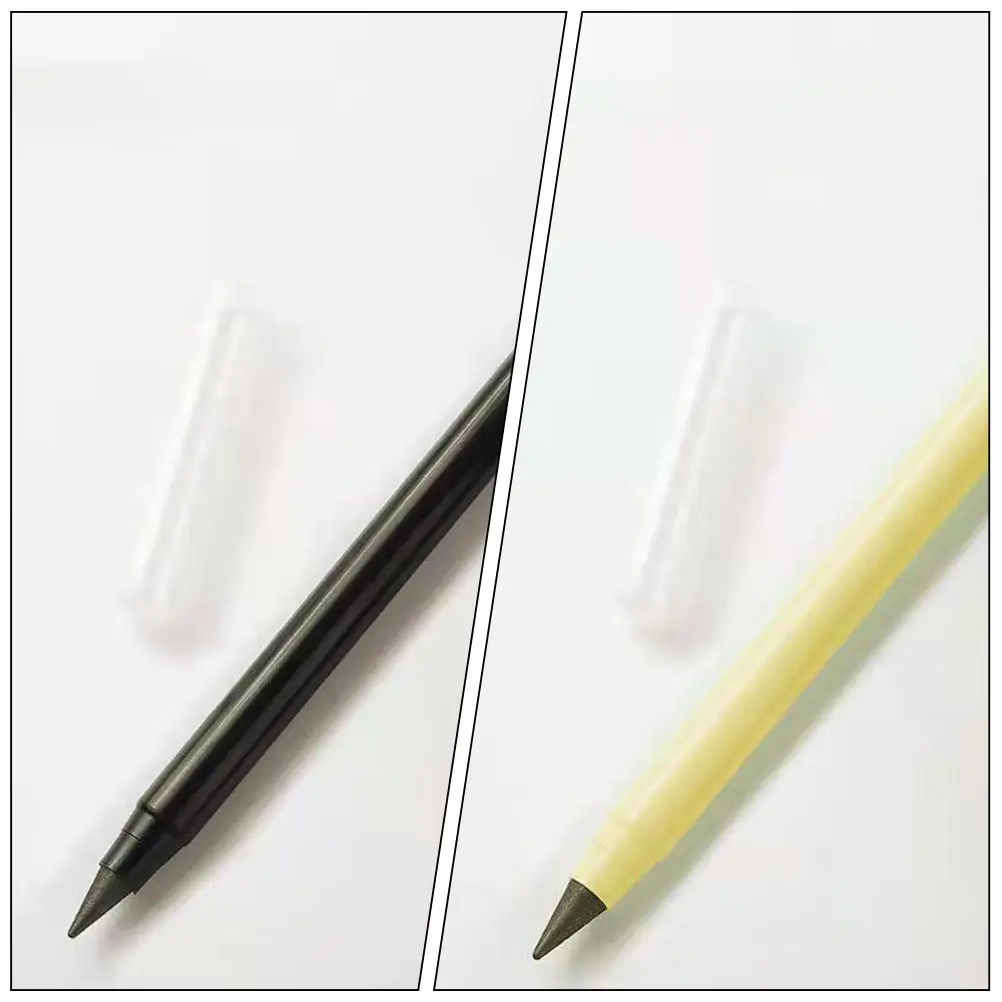 6Pcs Plastic Everlasting Pencils Inkless Non Sharpening Sketch Pencils for Drawing Painting Drafting Art Students Teachers Gift