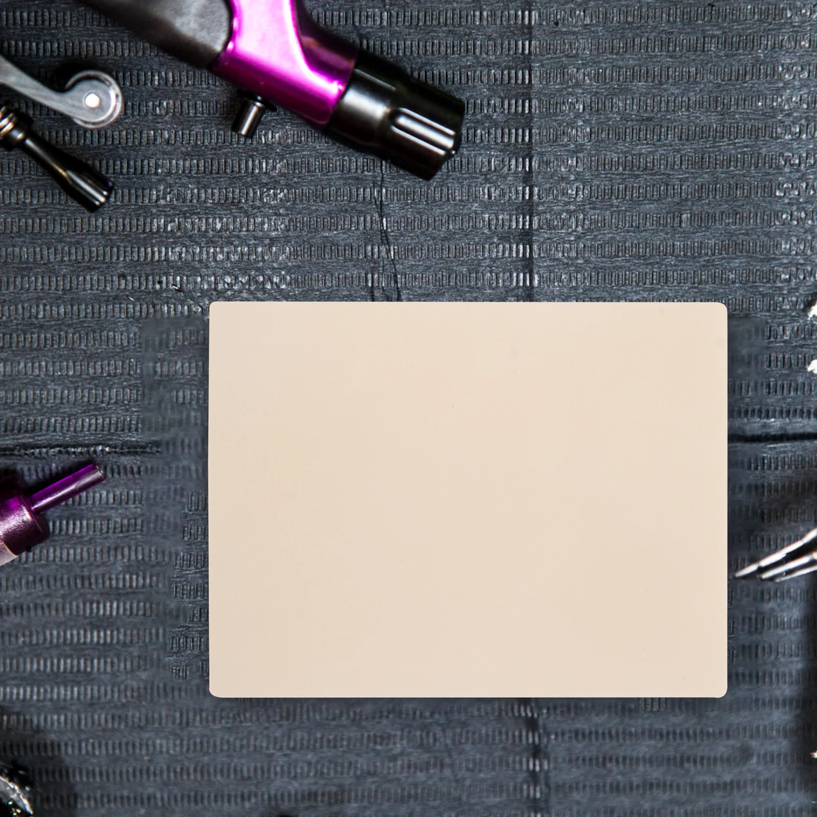 

10Pcs Practice Skin for Tattoo Artists Beginners Blank Silicone Sheets Thick Synthetic Skin-Like Material for Outlining Shading