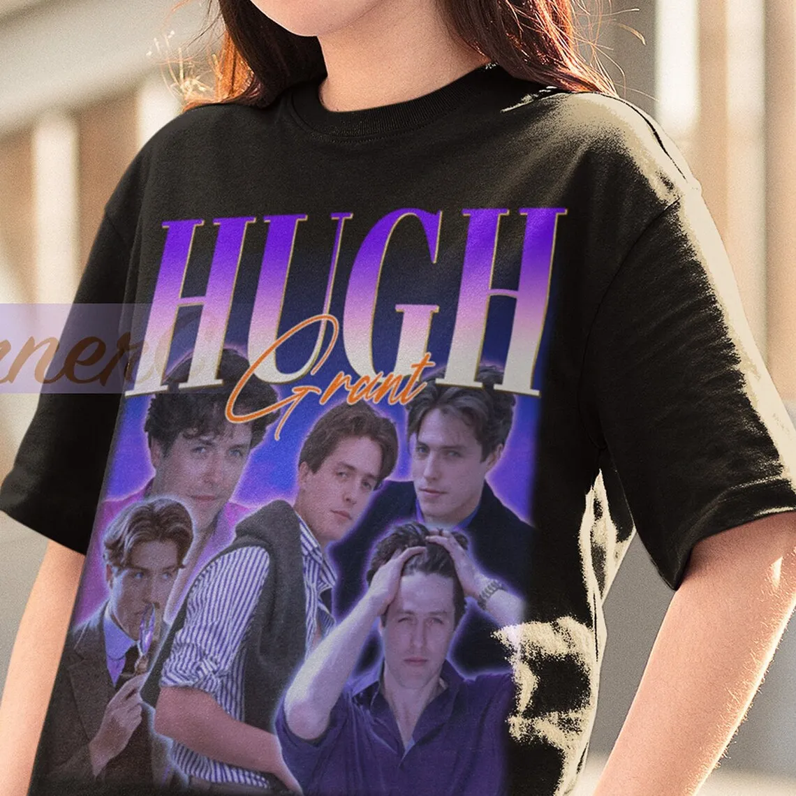 HUGH GRANT Shirt  Vintage Hugh Grant The Gentlemen T-shirt  Hugh Grant Julia Roberts Fan  British Actor Hugh Grant Bridget Jones