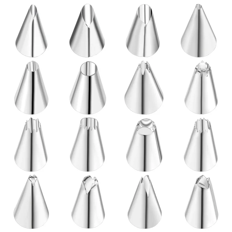 Diy Cake Decorating Icing  Piping Tips 24/48Pcs/set Pastry Cream Nozzles Cupcake Stainless steel Cake Baking Tools Accessories