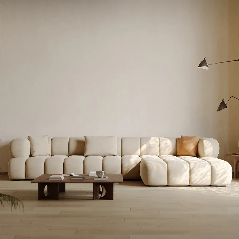 

Fabric Sofa Creative Living Room Corner Large Apartment Home