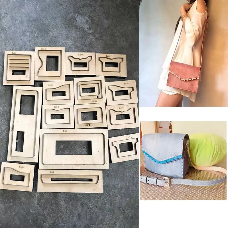X55 Single Shoulder Bag Cutting Die High Hardness Steel Wooden Mold Leather Craft Tool