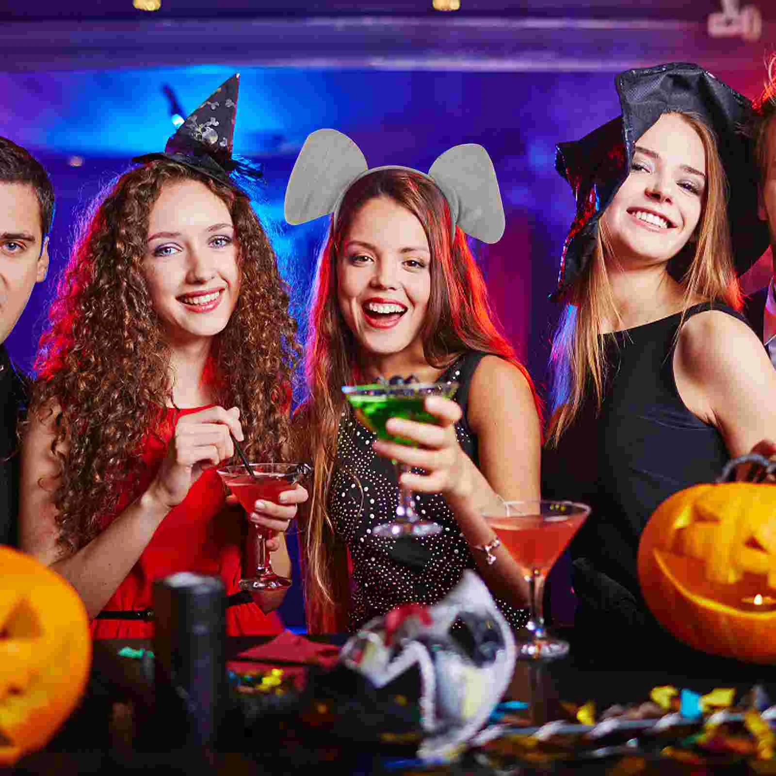 Diadema de elefante para Halloween, tocado con orejas de animales para mujer, decoración para el cabello, accesorio para niña, diademas para ropa para fiesta