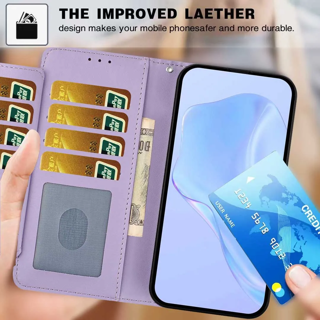 حافظة لهاتف Funda Xiaomi Redmi Note 14 13 Pro Plus Note 12 11 10 9 12S 11S 10S 8T حافظات هاتف جلدية غطاء خلفي حامل بطاقة