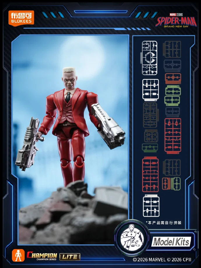 Spider Man Brand New Day BLOKEES Original Daredevil Hulk Tarantula Boomerang Scorpion Marvel Legend Action Figures Doll Toys - view 6