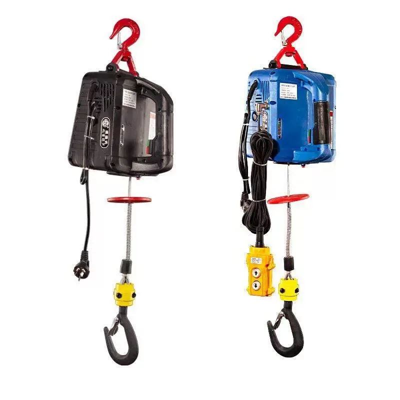 Portable Crane Electric Hoist Remote Control Wire Rope Lifting Hoist Home Decoration Crane Lifting Winch