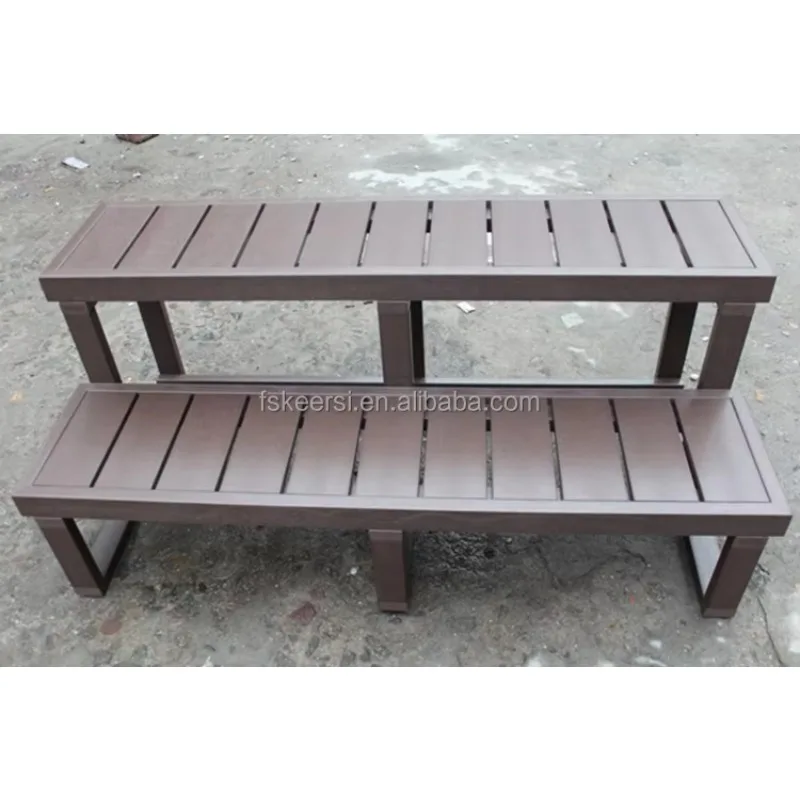 Passo de madeira de plástico para spa de natação perfeito