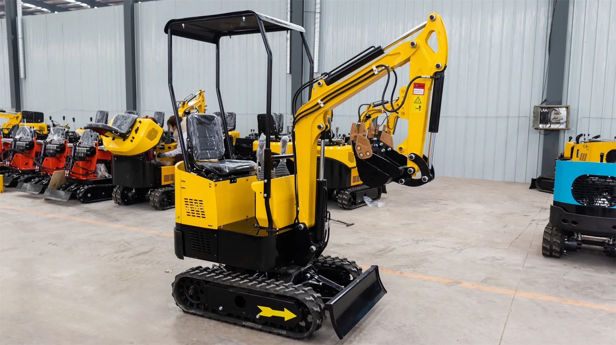 Zzh Marke Bau Raupen bagger 1 Tonne Micro Mini bagger zu verkaufen