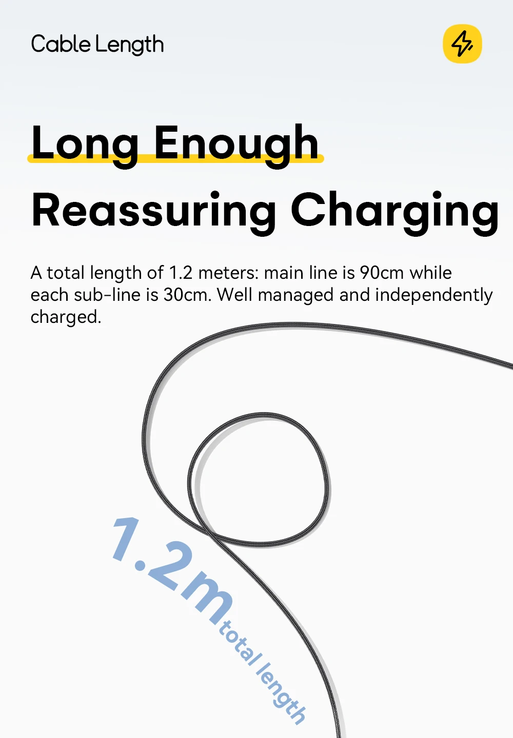 Essager 3-in-1 100 W Multi-USB-C-Ladekabel für Apple iWatch iPhone 16/15/14/13 Pro mit Typ-C-Lightning-Schnellladekabel – Detail 11