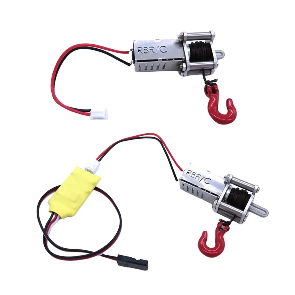 RC Car Automatic Winch System Set for 1:12 1:14 1:16 RC Car Accessories
