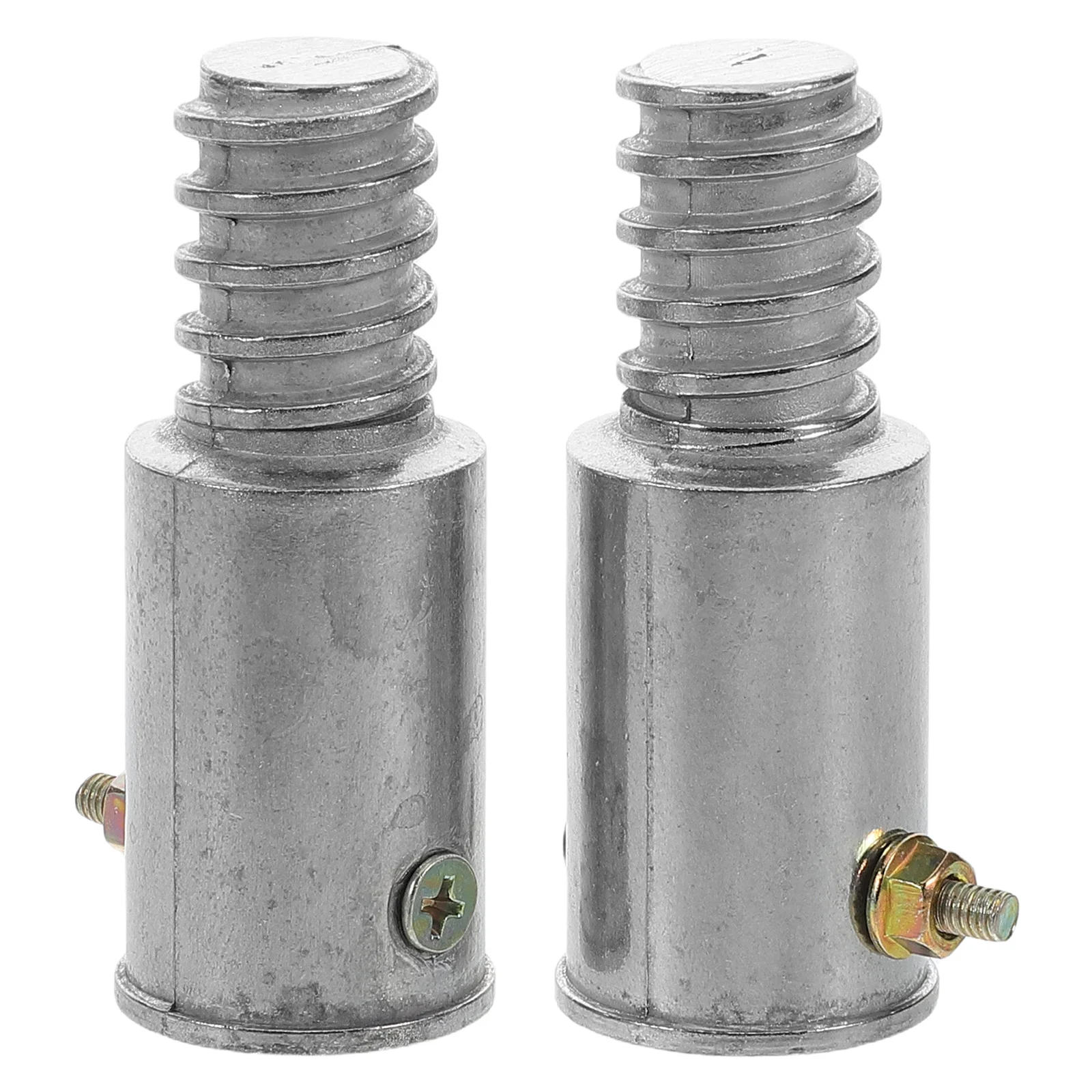 

1 Set 22Mm Silver Threaded Tip Repair Kit For Broom Handle Replacement Extension Pole Adapter Aluminum Alloy Connector For Mop