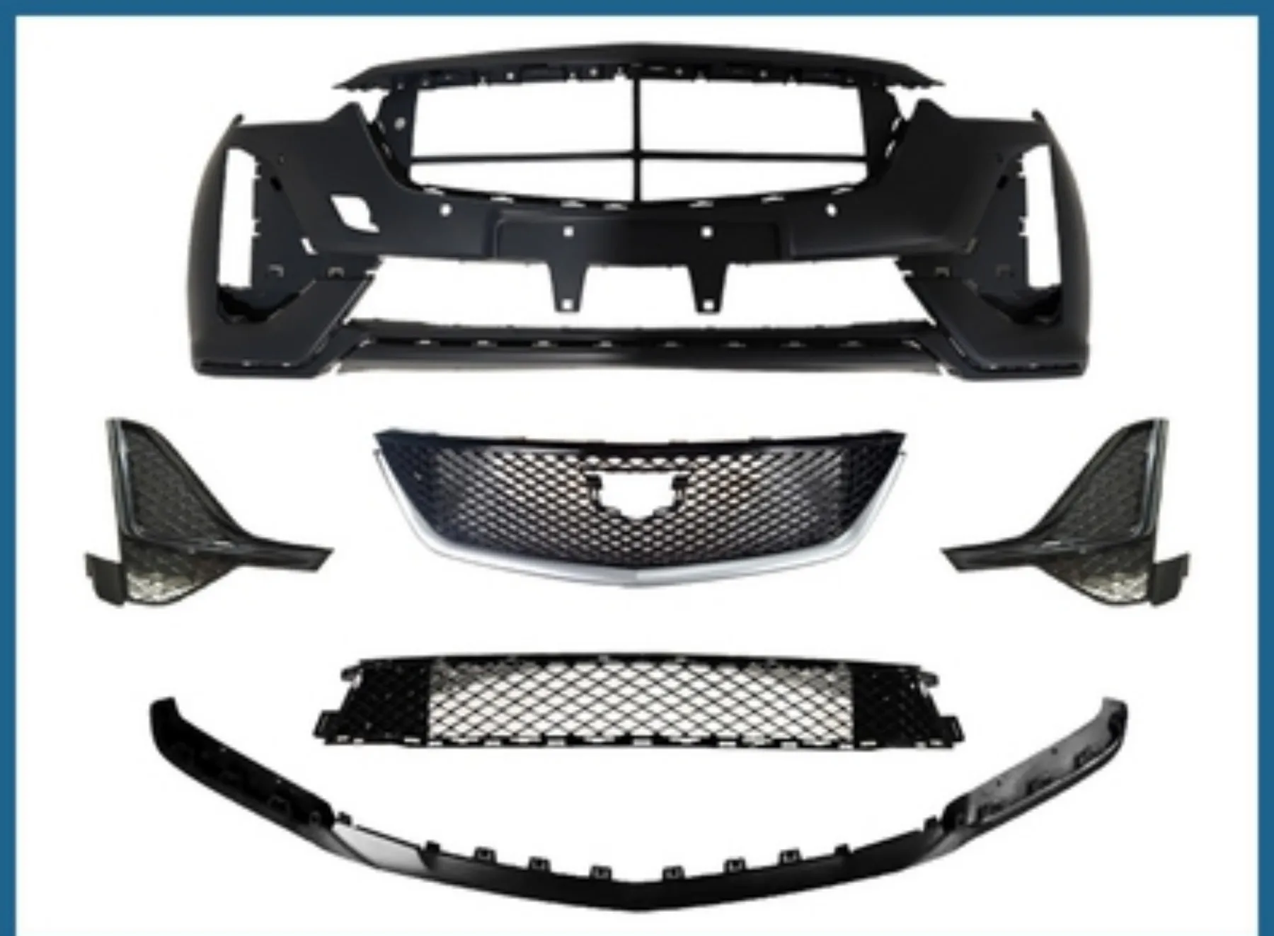 Car Front bumper surrounded Body kit front radiator grille cover frame for Cadillac ct5-v