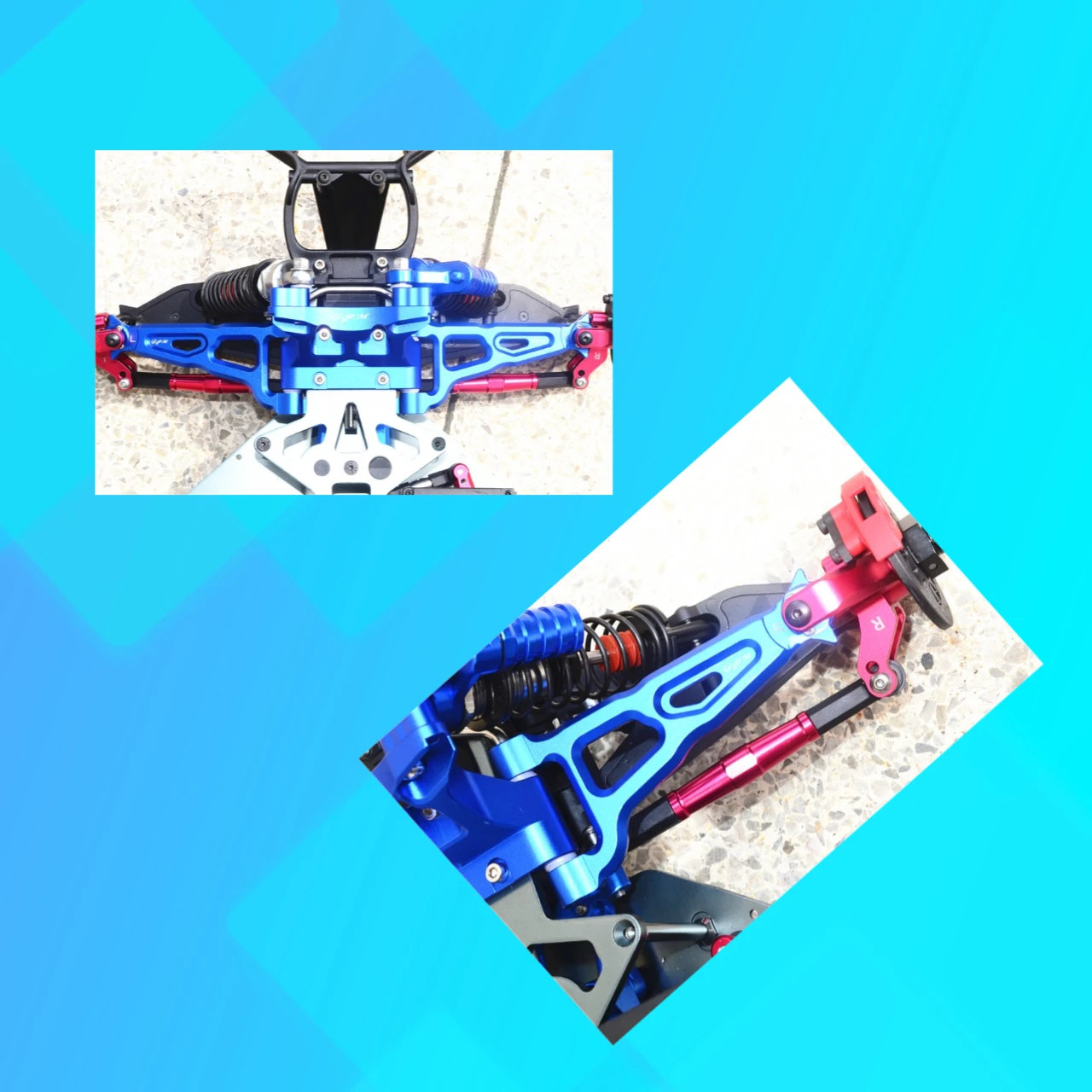 

GPM Aluminum Front Upper Suspension Arm For LOSI 1/6 Super Baja Rey 1.0/2.0 LOS254037