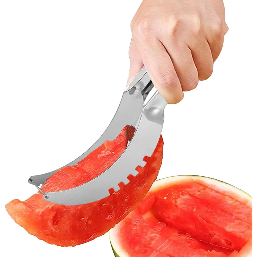 Fatiador de melancia, cortador de aço inoxidável, cortador, pitaya, mamão e cortador de frutas macias