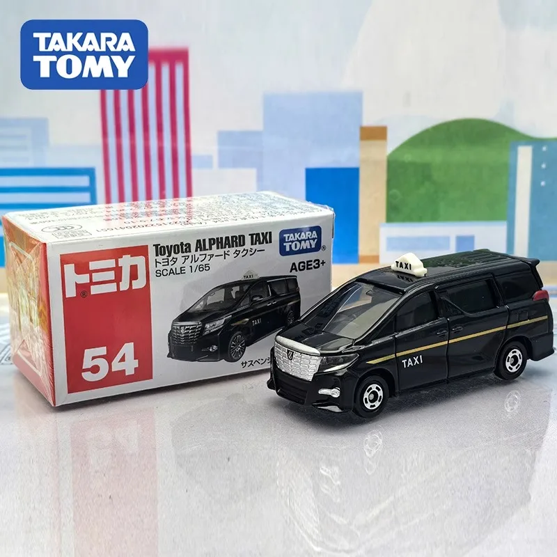 TAKARA TOMY TOMICA รถ Diecast เบอร์ 54 - Toyota ALPHARD TAXI ของเล่นโลหะผสมมอเตอร์รถโลหะ Diecast สําหรับเด็ก