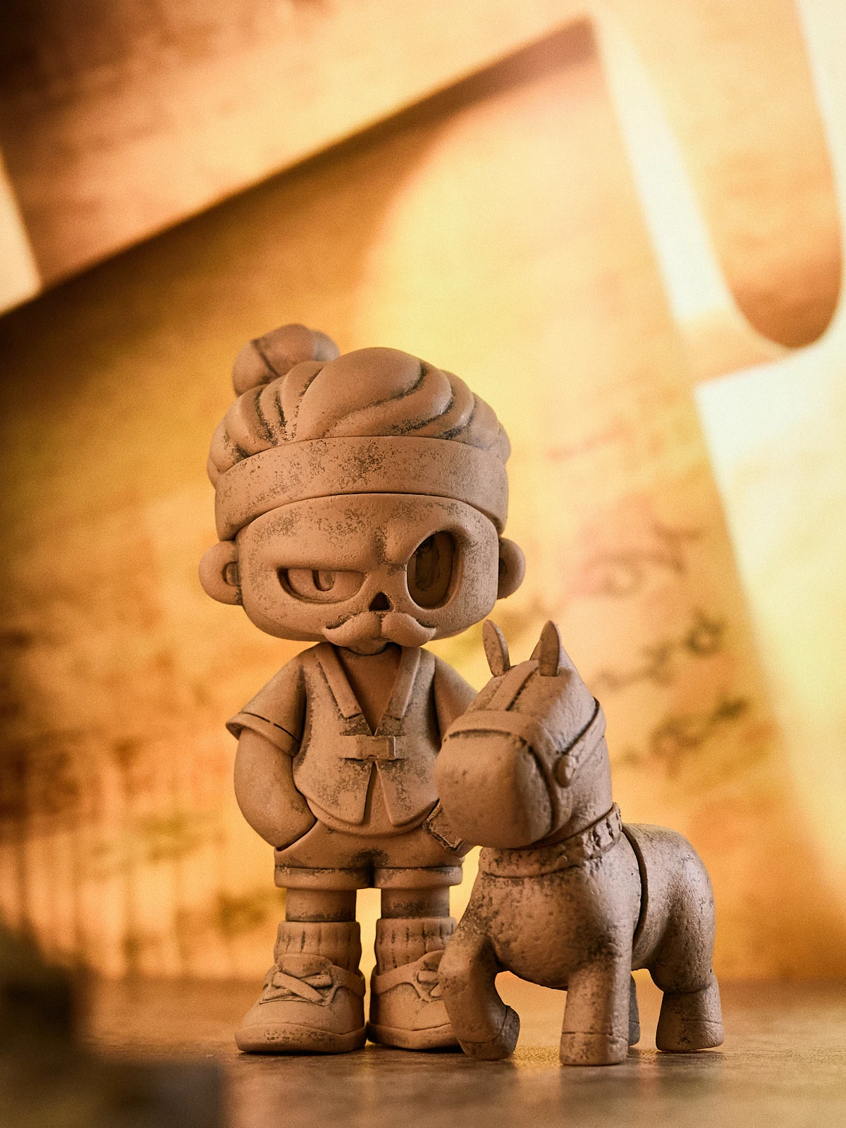 Mr.BONE Terracotta Warriors Limited Edition Modell Actionfigur Dummy Actionfigur 3D-gedrucktes bewegliches Sammlerspielzeug Geschenk