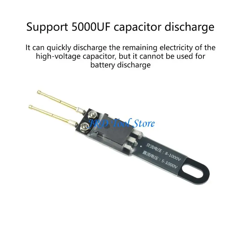 A2UD Residual Energy Release Pen for Electronics Work, Alternating Current 8-1000V Direct Current 5-1000V, Two Metal Contacts
