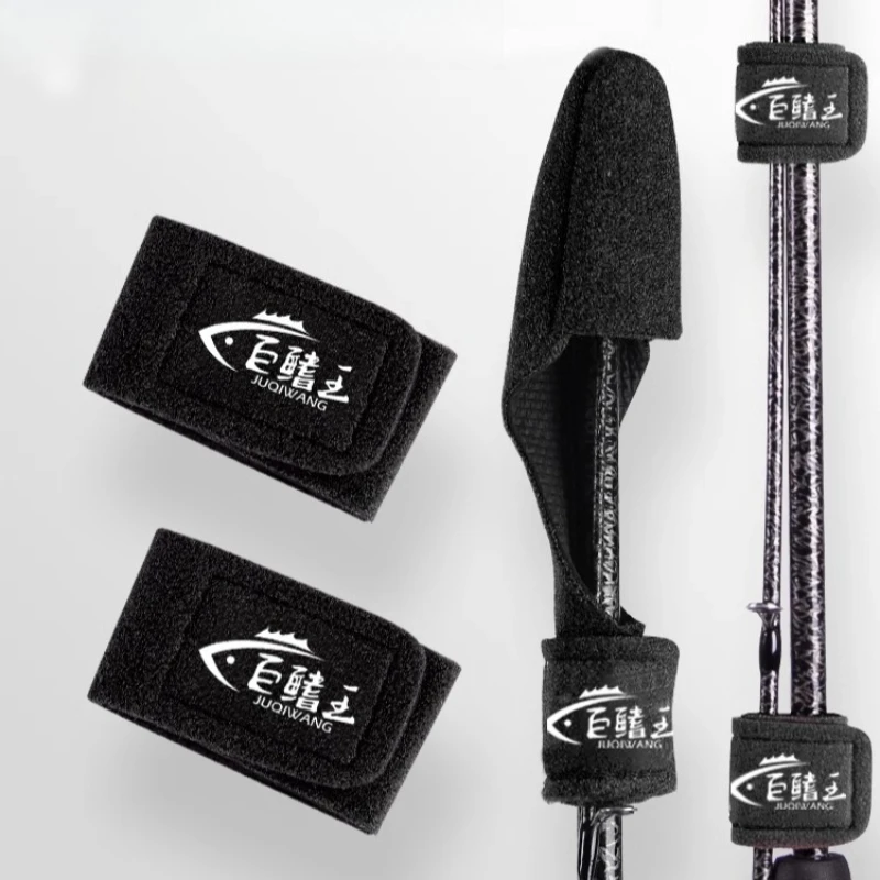 Reusable Fishing Rod Strap Protective Rod Tip Cover Lure Fishing Rod Fixing Strap for Angling Fishing Tackle Accessories