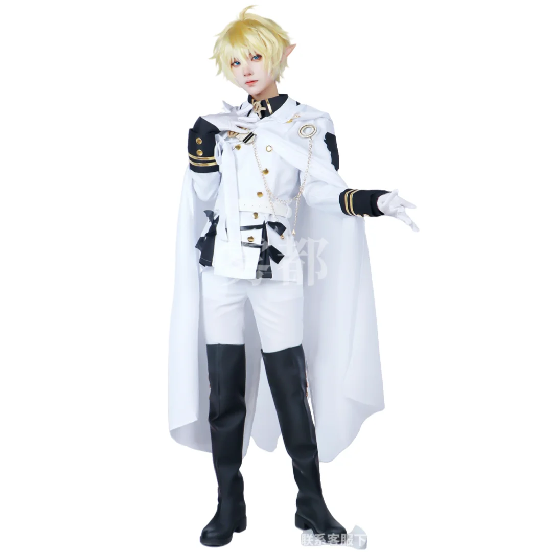 

Anime Seraph of The End Hyakuya Mikaela Cosplay Costume Wig