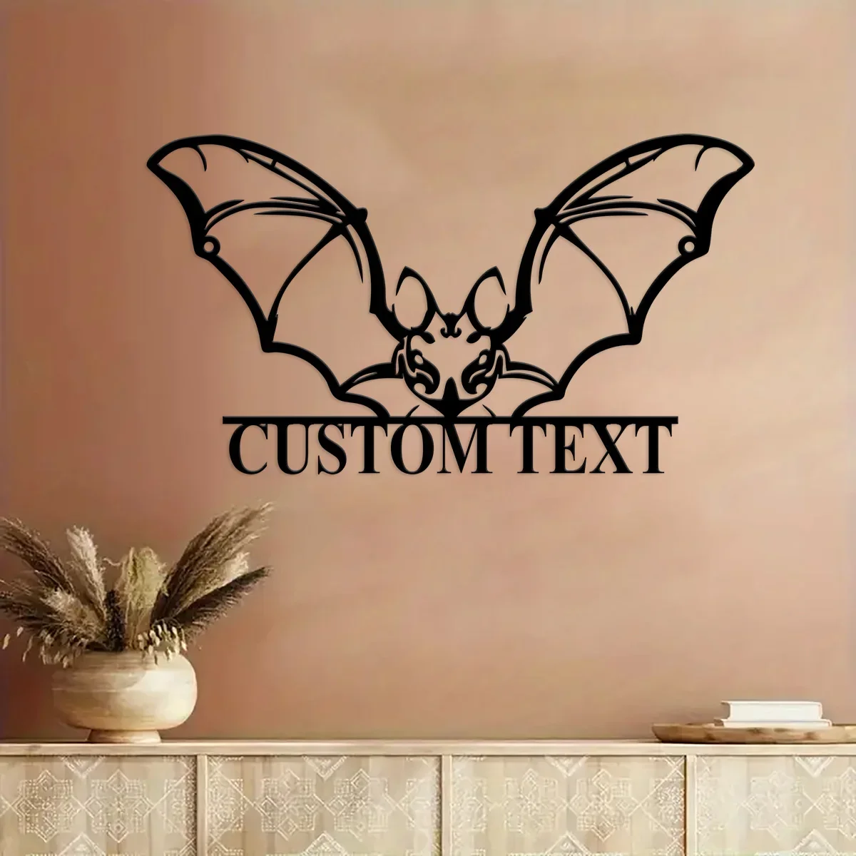 Custom Bat Metal Wall Art  Halloween Wall Hanging, Halloween Bat Home Decor, Children Gift, Cute Bat Wall Art, Nursery Decor