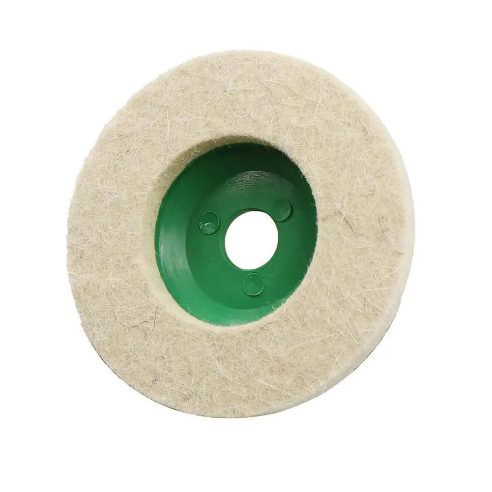 Disco para pulir lana, rueda de amoladora angular de 4 pulgadas resistente al desgaste para amoladora angular de 100mm para coche, Metal, mármol, vidrio y cerámica, 5 uds.