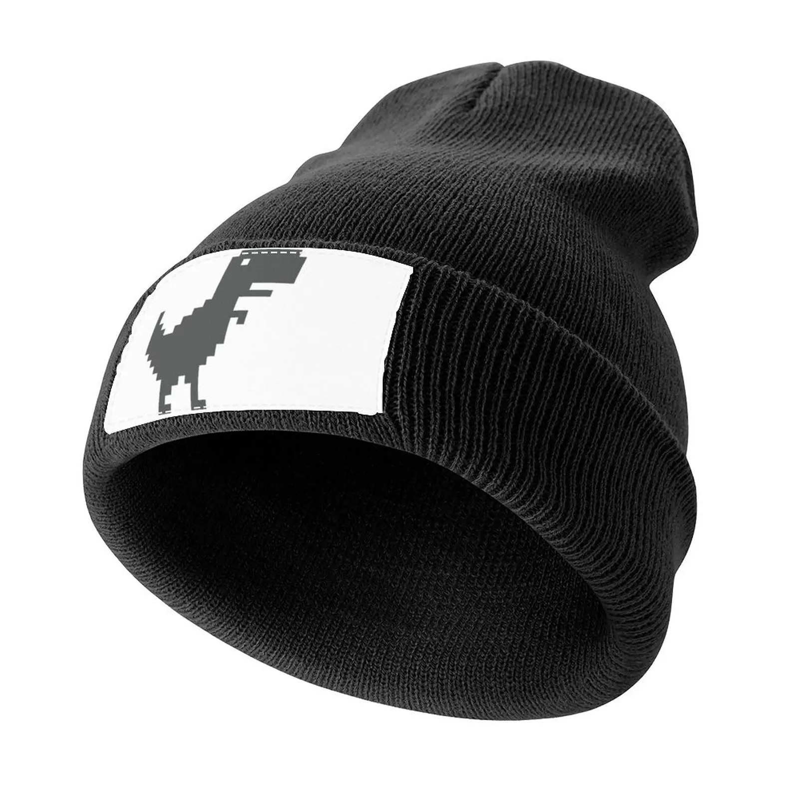 Chrome Dino | The Dinosaur Game | T-Rex Game Knitted Cap Wild Ball Hat Christmas Hat western Hat New Hats Man Women's