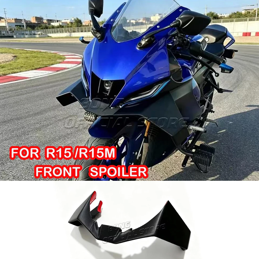 For YAMAHA R15 2023-2026 GP WING Front spoiler Lower spoiler lower lip DOWNFORCE NAKED FRONTAL SPOILERS R15 V4 R15M