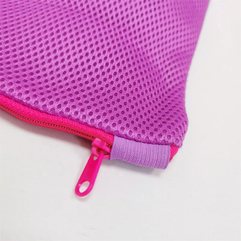 custom.Chuanghua Custom Zipper Reusable Washable Nylon Polyester Net Mesh Laundry Bag Bra Sock Clothes