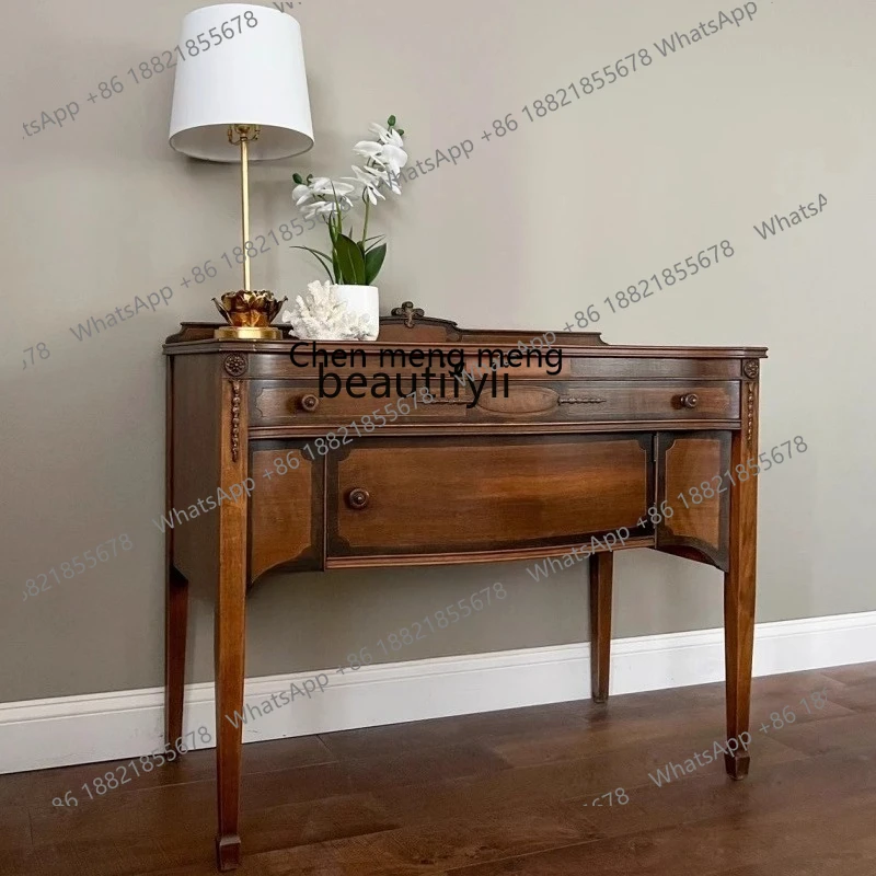 

X Vintage Entryway Table Entryway Cabinet Small Apartment Storage Living Room Decorative Cabinet