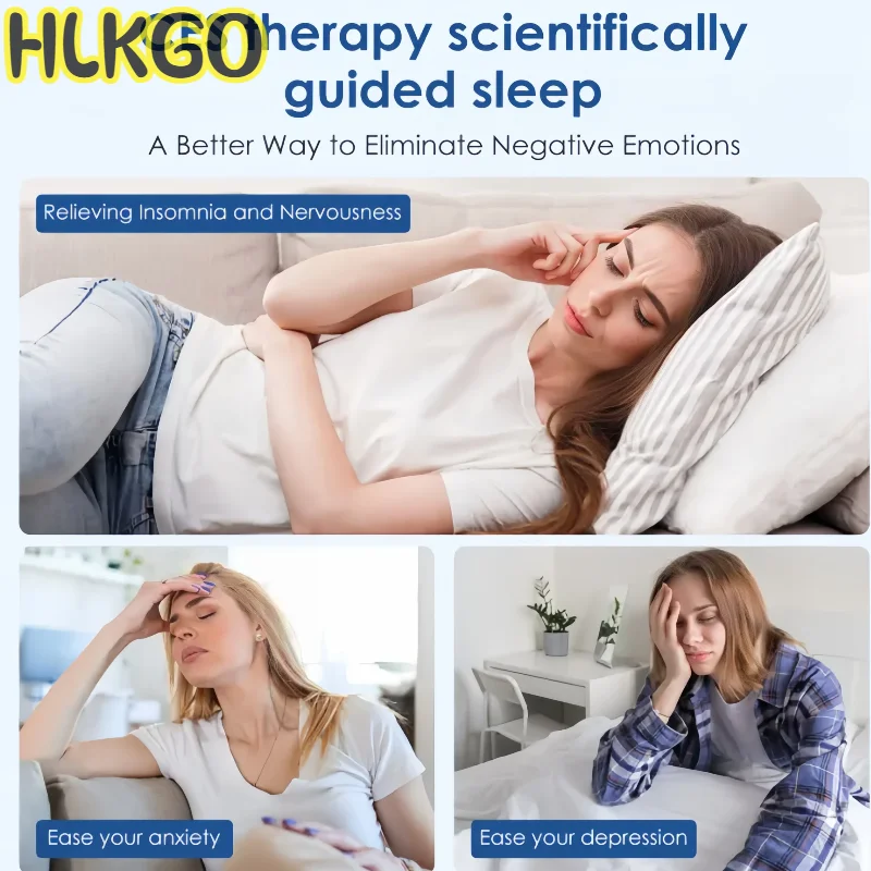 

Vagus Nerve Stimulation Ear Clip & CES Sleep Aid Device, Insomnia Anxiety Depression Therapy Pulse Massager for Home Use