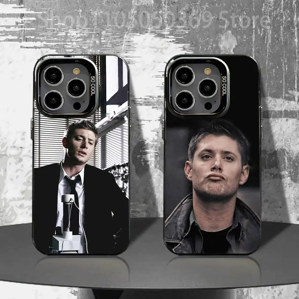 

S-Supernatural Dean Phone Case For iPhone 16,15,14,13,12,11,Pro,XS,Max,Plus,Mini,SE4,E Black Matte Shockproof Cover