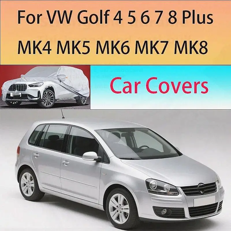 

Для VW Golf 4 5 6 7 8 Plus MK4 MK5 MK6 MK7 Защита на открытом воздухе Водонепроницаемая пылезащитная снежная солнцезащитная шторка Внешние автомобильные чехлы