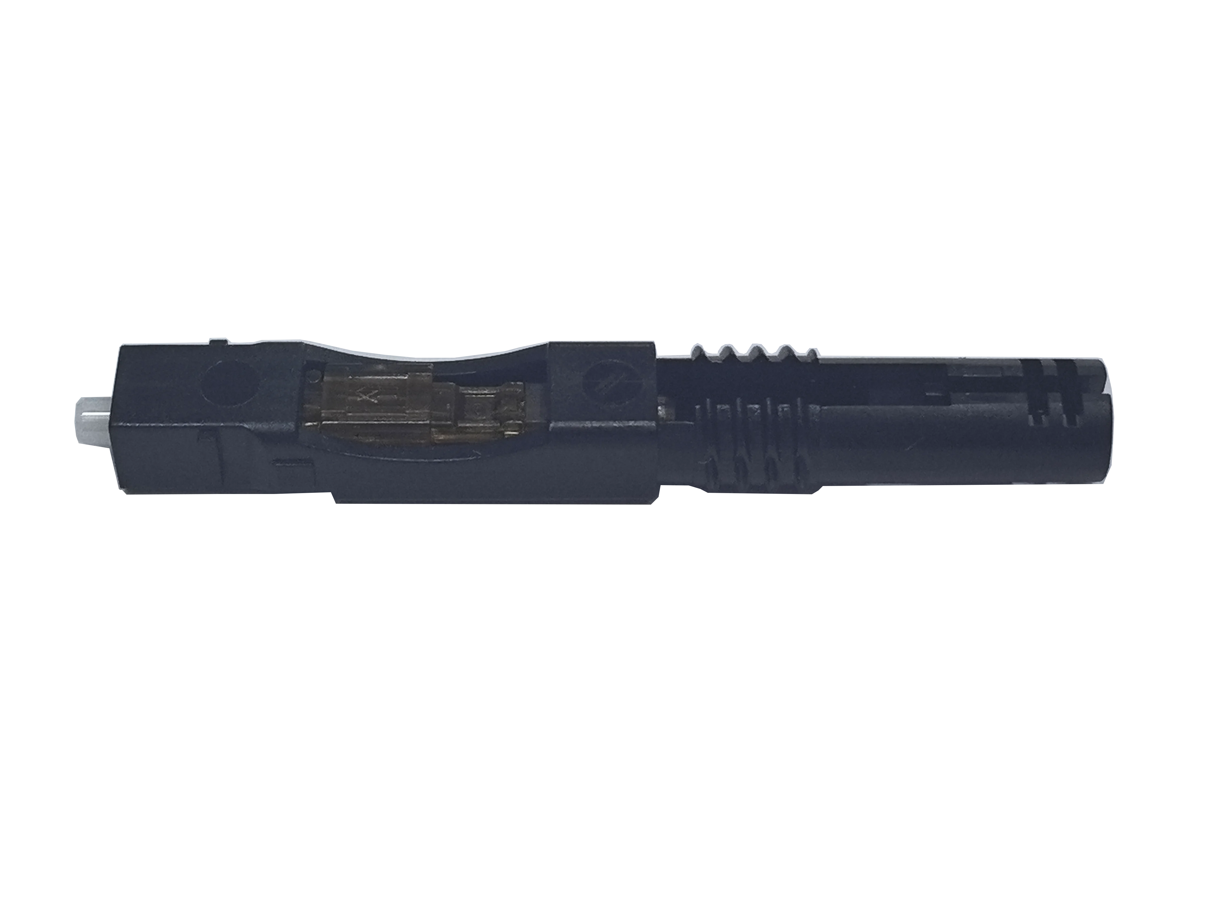 Conector rápido de fibra óptica SC UPC com luva de cerâmica, baixa perda de 0,2dB para centro de dados FTTH, ferramenta de instalação rápida 3s sem ferramentas