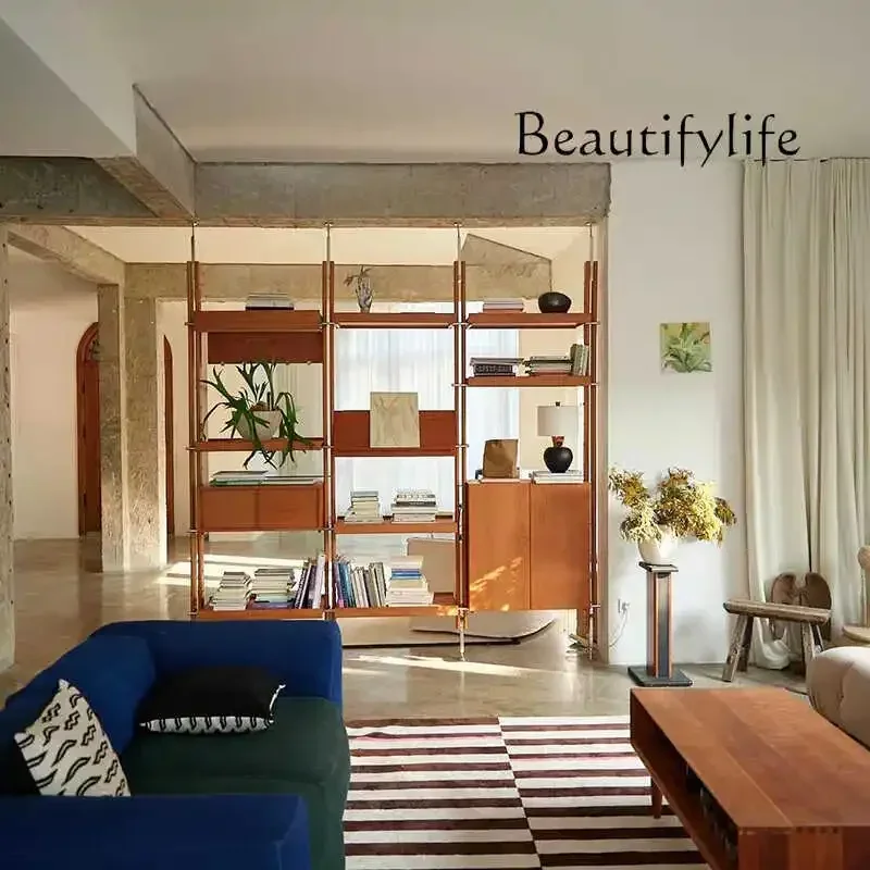 HI X البلوط الأحمر النقي غير اللكم الرجعية جدار مزيج الرف نظام رف الكتب التلفزيون الجدار الشنق التقسيم غير القابل للتأهل