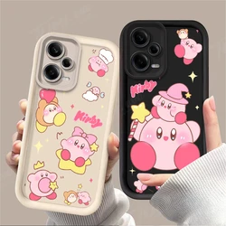 Lovely Stars K-Kirby Phone Case for Xiaomi Redmi Note 13 12 11 Pro Plus 12S 11S 10S 10 9 9S 8 12C 13C Shockproof Silicone Cover