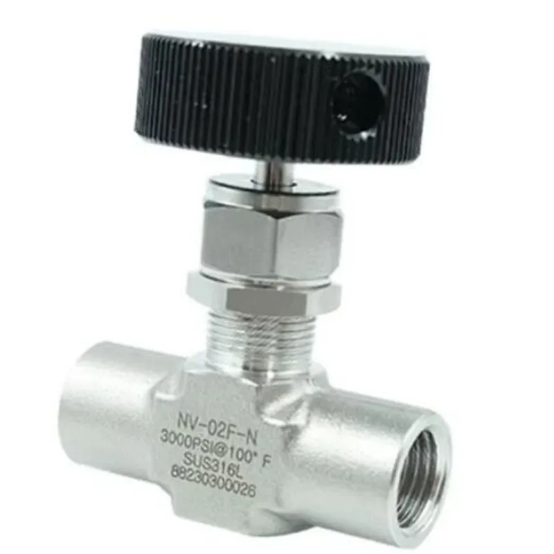 6000psi 316L stainless steel female NPT PT G thread needle valve shut-off valve flow control valve high pressure resistant