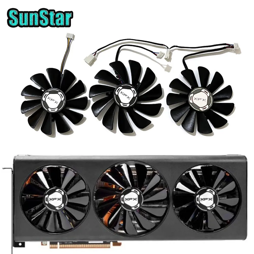 

New XFX RX 5700XT 85MM 95MM CF1010U12S GPU Cooling Fan For XFX Radeon RX 5700 5700XT 5600XT Thicc III Video Card Cooler Fan
