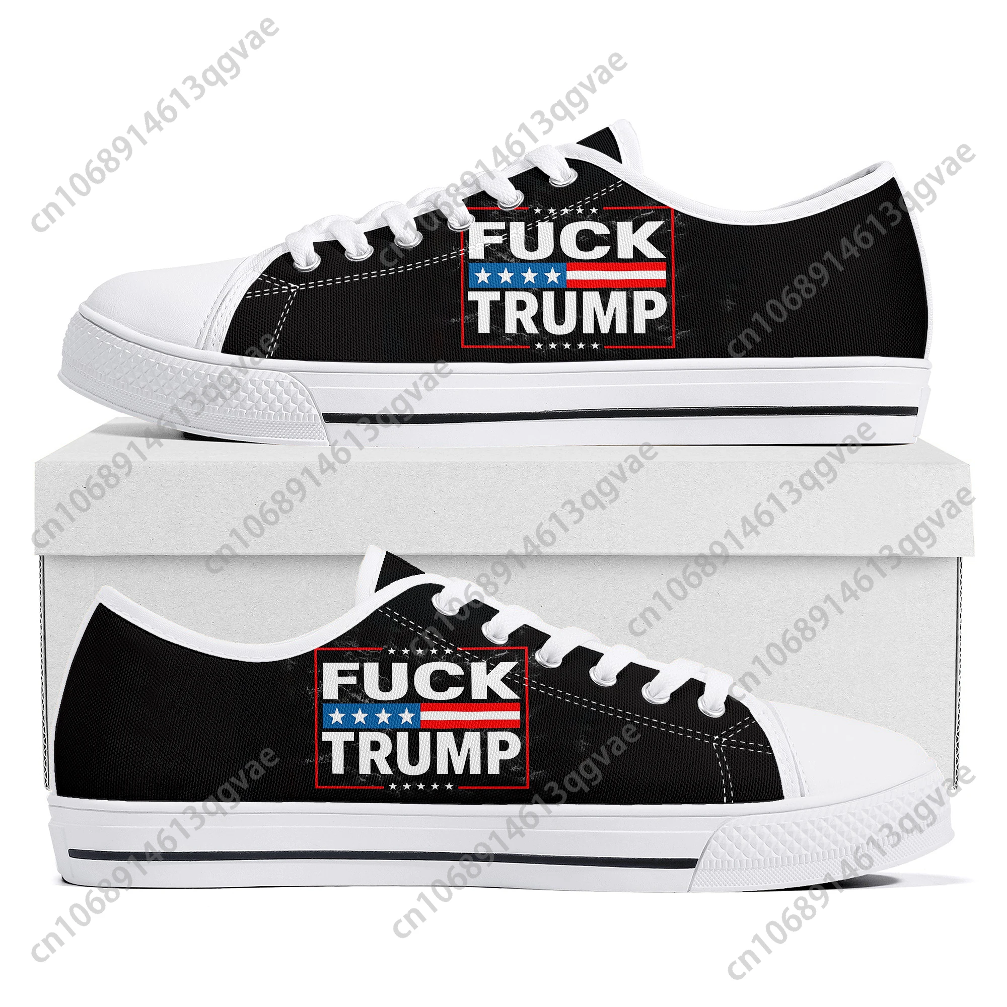 Fuk Trump Shoes Donald Premium 2024 Low Top Sneakers Mens Womens Teenager High Quality Sneaker Canvas Custom Made Shoes Casual